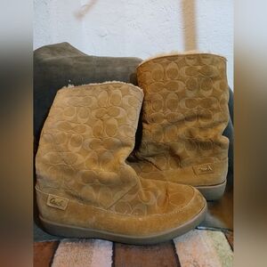 COACH boots women’s.Fur Lined. From ‘80’.Vintage!!. Size 8